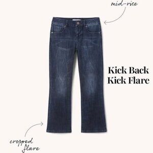 New Cabi 6703 Kick Back Slim Kick Flare Jeans